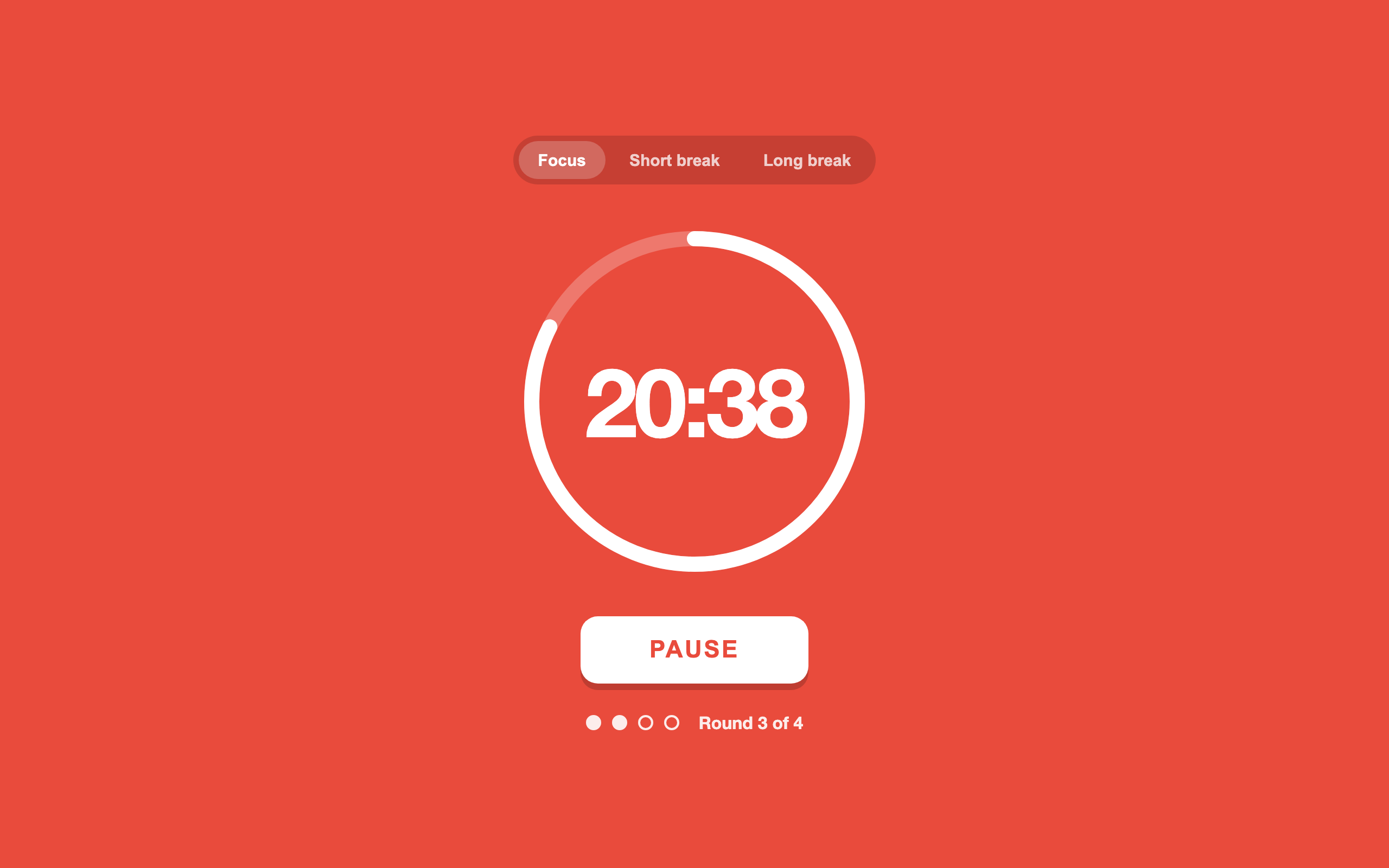 The timer counting down mid-round